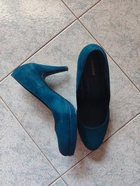 Scarpe con tacco blu Graceland 
