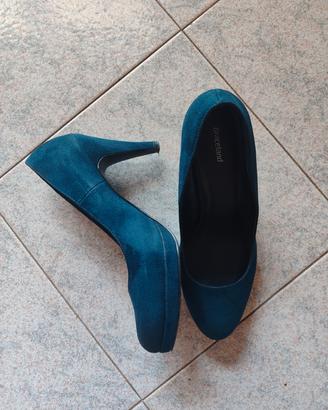 Scarpe con tacco blu Graceland 