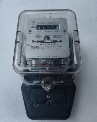 contatore elettrico monofase vintage 