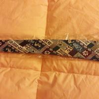 Cravatta sottile in poliestere motivo - NUOVA