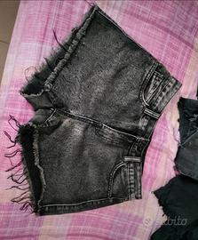 pantaloncino jeans nero 