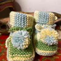 Scarpine neonato fatte a mano