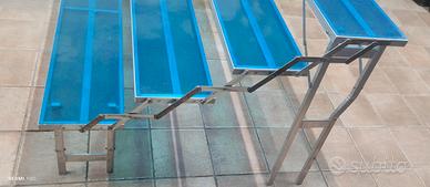 espositore pieghevole a 4 gradini