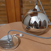 Lampada sfera cromo
