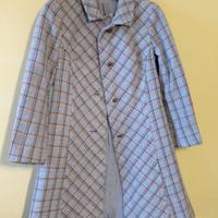 Cappotto trench tartan Vintage