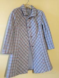 Cappotto trench tartan Vintage