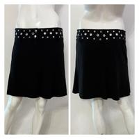 DENNY ROSE Gonna nera con borchie