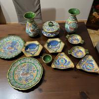 servizio lavorato in oro zecchino