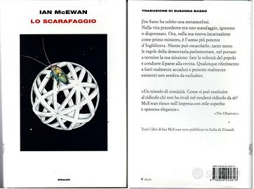 IAN McEWAN - LO SCARAFAGGIO - EINAUDI 2020