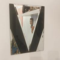 Specchio geometrico vintage Design anni 70