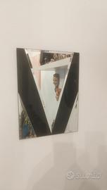 Specchio geometrico vintage Design anni 70