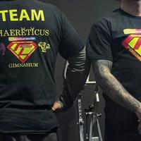 T-shirt unisex 100% cotone TEAM Haerĕtĭcus Gimnasi