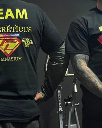 T-shirt unisex 100% cotone TEAM Haerĕtĭcus Gimnasi