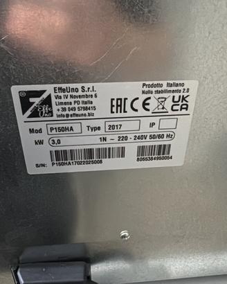 Forno effeuno p150ha NON SPEDISCO!
