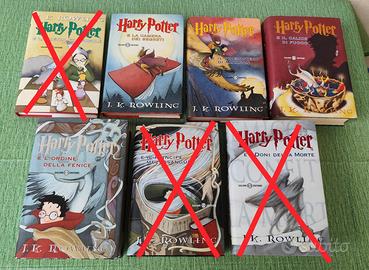 Collezione libri Harry Potter 2-3-4-5 Salani
