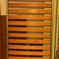 Rete a doghe per letto singolo 2 pezzi