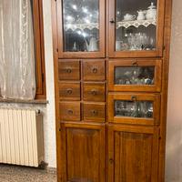 Credenza vetrinetta d’epoca vintage soggiorno