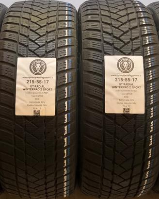 4 GOMME 215 55 17 GT RADIAL A67501