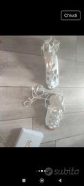 scarpe claros con lacci bianche 