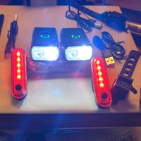Luci MTB BMX set sicurezza 4 x - 2 + 2 AT/Volcano