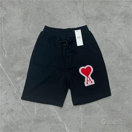 Shorts Pantaloncini Ami Paris Ami de Cœur neri