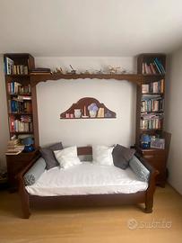 Libreria a ponte noce