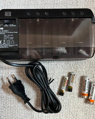 Caricabatterie pile stilo, ministilo Ni-Cd - Ni-Mh