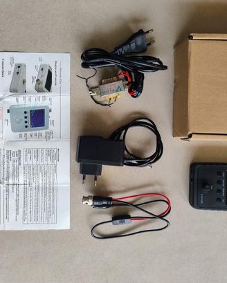 Oscilloscopio + trasformatore di disaccoppiamento.