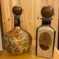 Bottiglie in vetro rivestite