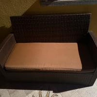 Divano esterno ratan