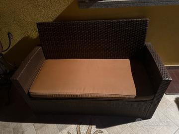 Divano esterno ratan