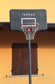 canestro regolabile con base + pallone