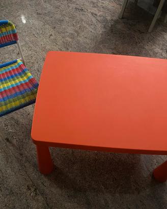 Scrivania e sedia Ikea