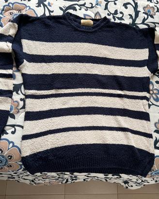 Maglione Green Leaves tg L