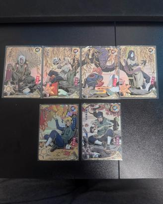 Lotto 6 carte Naruto Kayou MR / holo