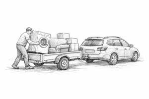 Noleggio carrello/trasporto carichi