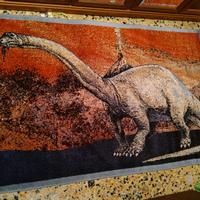 tappeto lana dinosauro