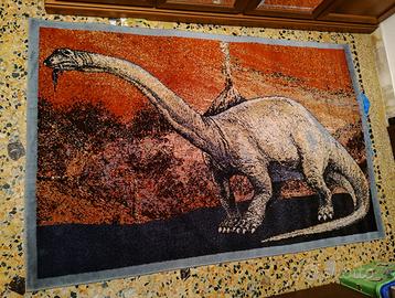 tappeto lana dinosauro