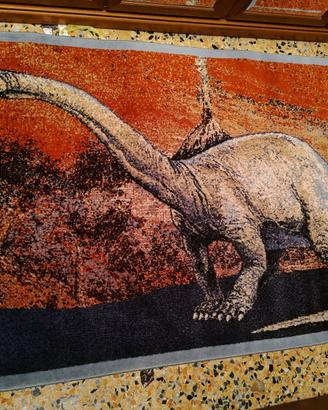 tappeto lana dinosauro
