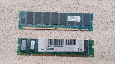 Memorie SDRAM 168-pin per PC vintage