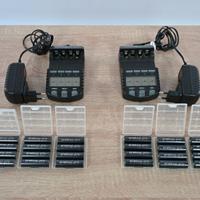 Batterie Eneloop Pro per flash + 2 caricabatterie