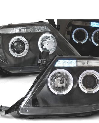 FARI TOYOTA HILUX 05-11 LED OCCHI ANGELI NERI