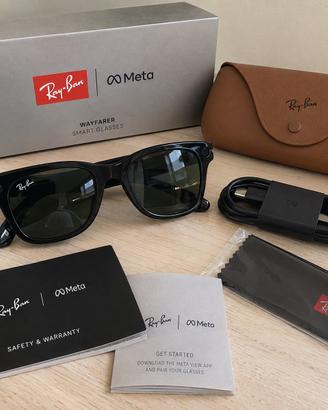 ray ban meta wayfarer donna M neri