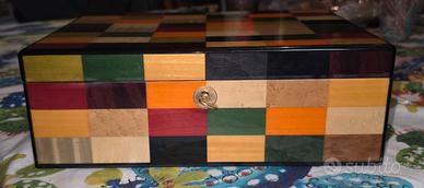 Humidor sigari intarsiato Fincato Roma