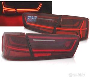 FANALI AUDI A6 C7 11-14 ROSSI CON FRECCIA A LED DI