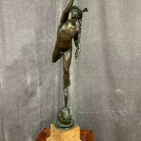 Mercurio o Hermes in bronzo