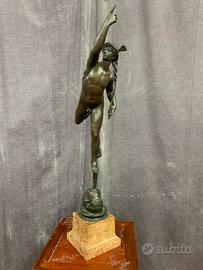 Mercurio o Hermes in bronzo