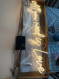 Insegna led per matrimonio