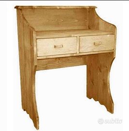 Scrivania legno massello