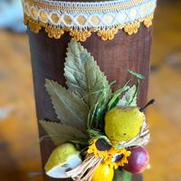 Porta bicchieri floreale